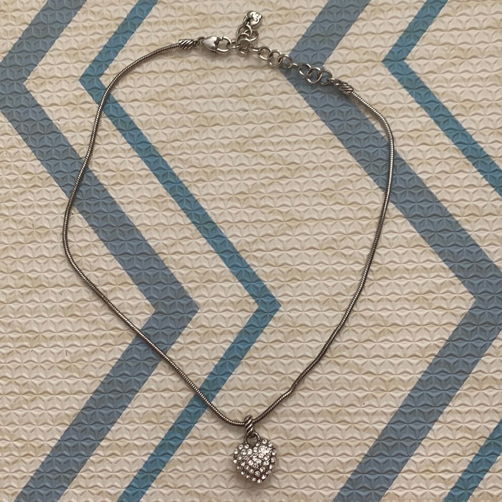Brighton Heart Crystal Pave Necklace
